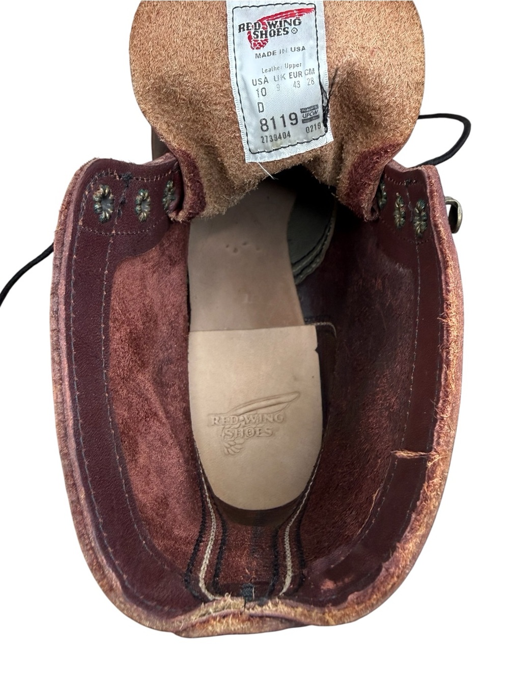 Red Wing Men's Oxblood Iron Ranger 8119 work Boots - Picture 10 of 11
